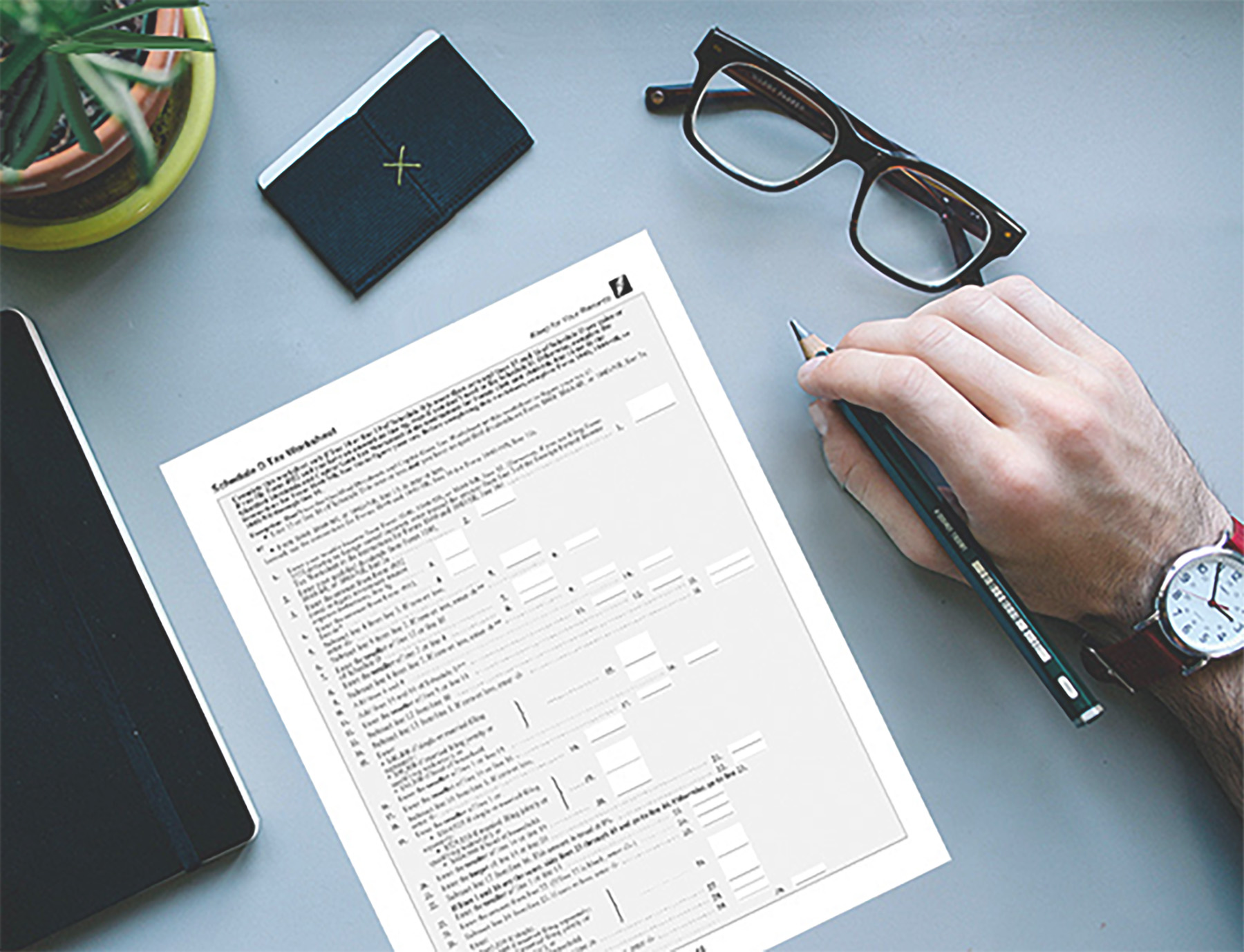 Capital Gains Tax Worksheet Completion